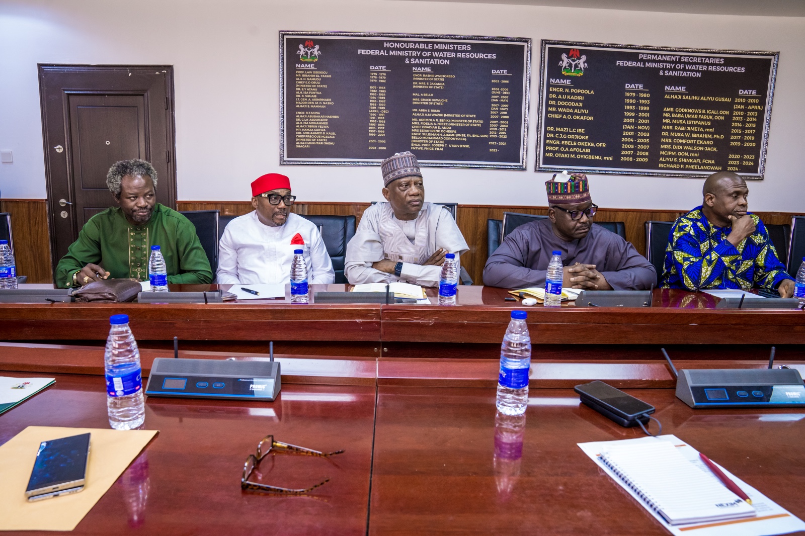 Honorable Minister of Water Resources Meets with RBDA MDs and Board Chairmen