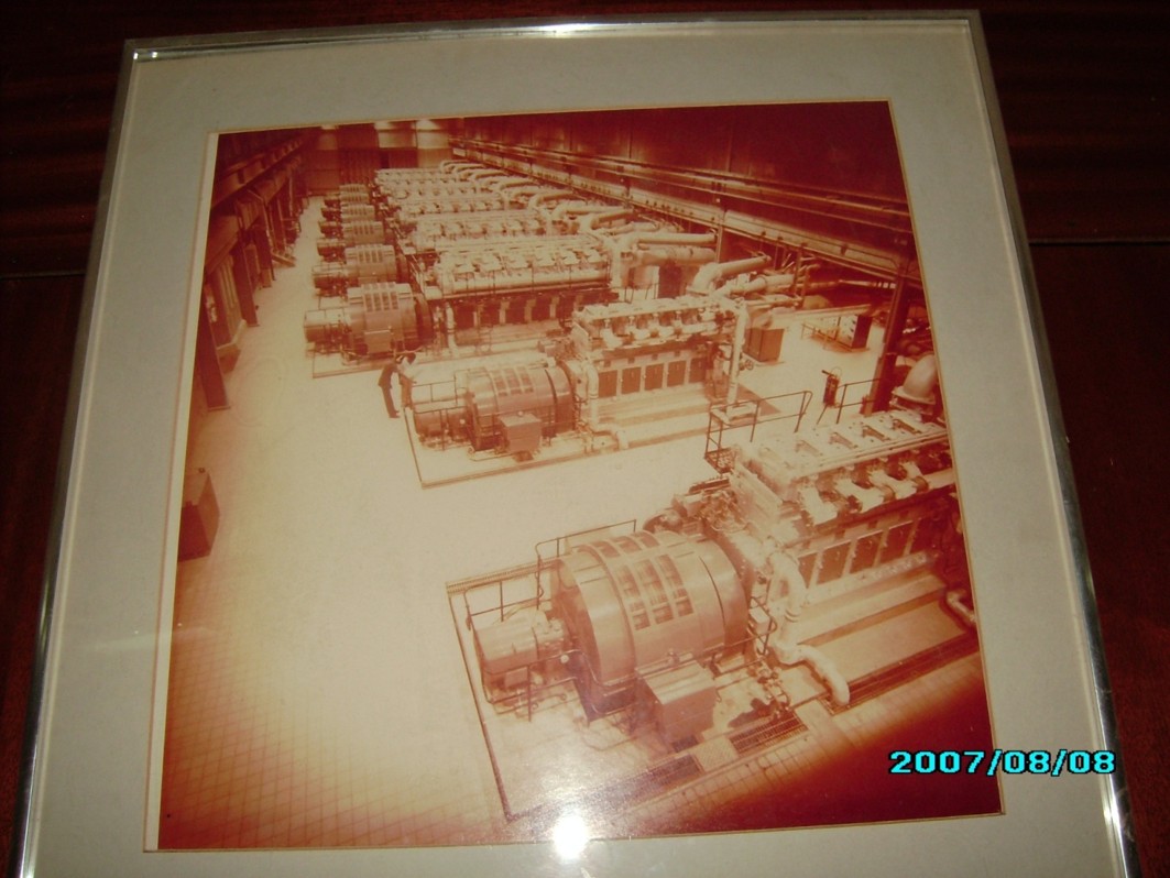 Internal View of 30Mega watts Station Showing Power Generating Set