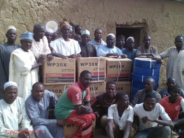 Distribution Of Portable Irrigation Pumps And Delivery Hose To Farmers At Dumsa For Youth Empowerment Under Gashua Irrigation Project
